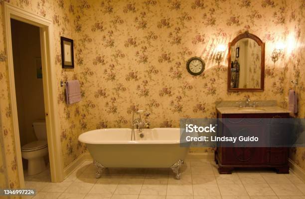 Take A Bath Stock Photo - Download Image Now - Old-fashioned, Domestic Bathroom, Bathroom