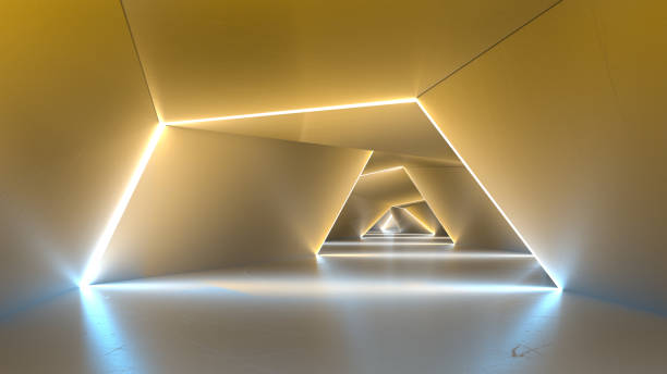 istock Futuristic Tunnel with Neon Lights 1347000177