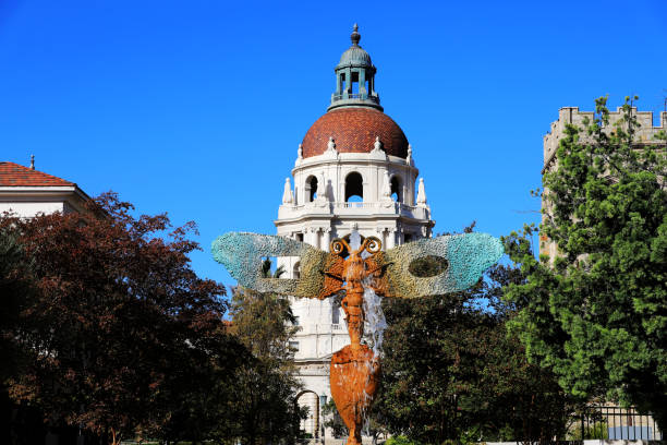 Pasadena, California, USA - October 16, 2021: Pasadena City Hall, California.
