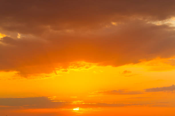 istock Sunset clouds and beautiful sunshine 1347015052