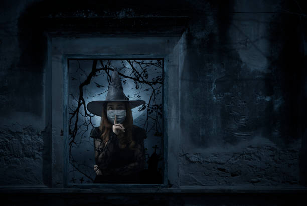 istock Halloween and coronavirus or covid-19 concept 1347020340