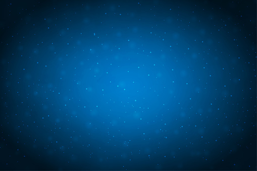 Creative dark midnight blue coloured shiny vector backgrounds with glow in the centre and glittering glowing dots all over