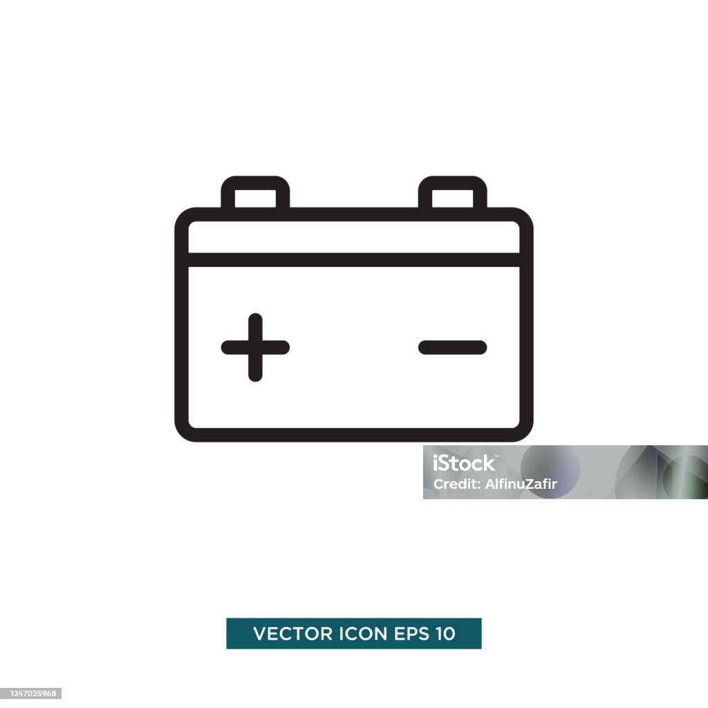Kritiek Ziek persoon strip Accu Battery Icon Vector Illustration Stock Illustration - Download Image  Now - Alkaline, Amperage, Art - iStock