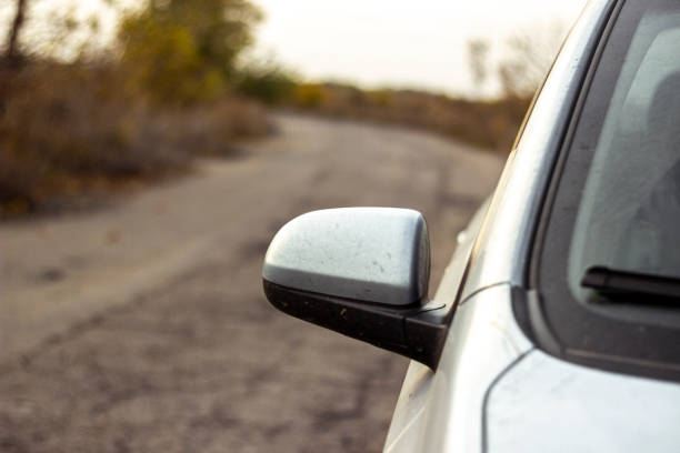 istock side of the car with a rear-view mirror 1347027487