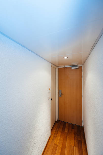 istock Interior of large corridor of modern generic hotel room 1347027765