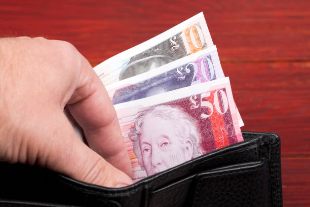 istock Scottish money in the black wallet 1347028748