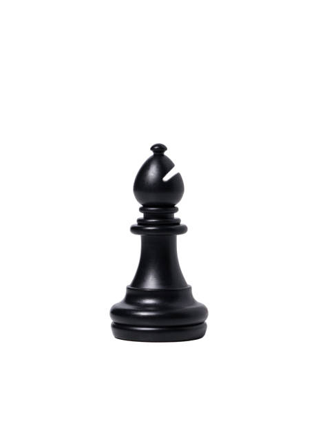 istock isolated black bishop chess piece on white background 1347042960
