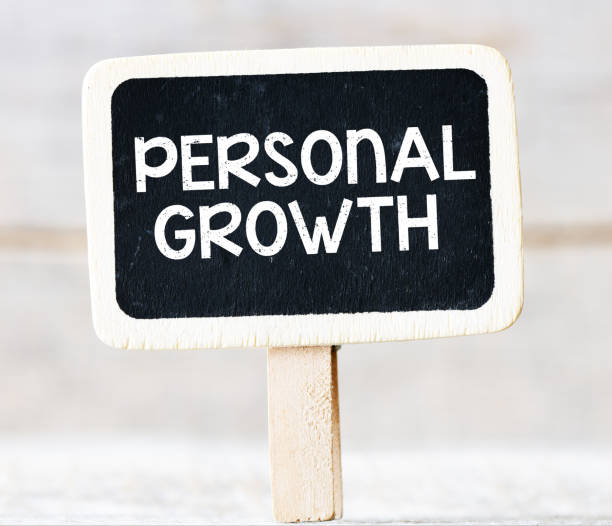 istock PERSONAL GROWTH words on a small chalkboard. 1347051121