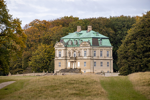 Belorussian tourist landmark attraction - old ancient Bogudenki house in Porozovo, Svisloch district, Grodno region, Belarus.