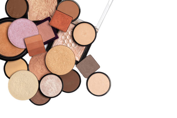 istock Pile of single eyeshadows, bronzers and highlighters 1347056730