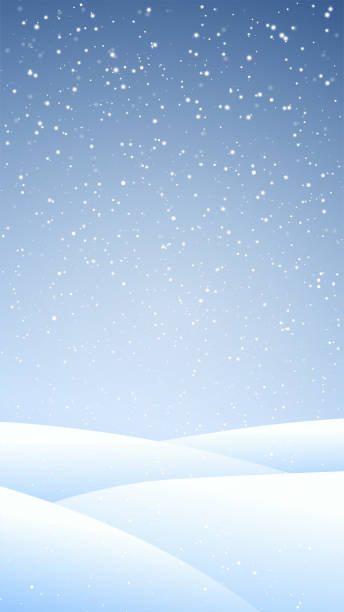illustrazioni stock, clip art, cartoni animati e icone di tendenza di sfondo invernale. derive e neve che cade - neve