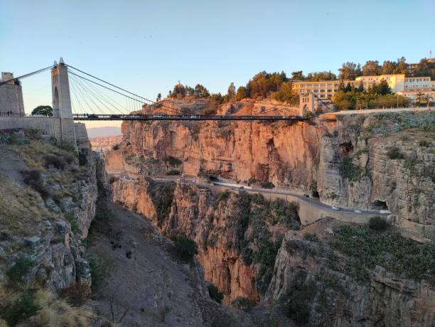 istock View of suspension bridge in Constantine, Algeria 1347066231