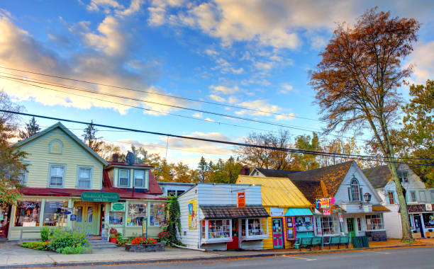 Woodstock, New York Woodstock is a town in Ulster County, New York. It lies within the borders of the Catskill Park. small town photos stock pictures, royalty-free photos & images