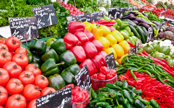 Fresh vegetables at the Vienna Naschmarkt