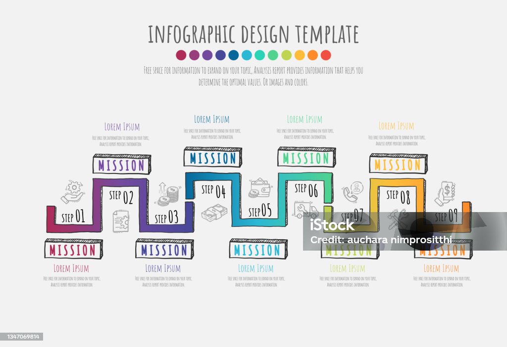Drawing Infographic Infographic Design Hand Drawing Style Stock Illustration - Download ...