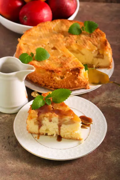 Photo of Soft apple cake with caramel