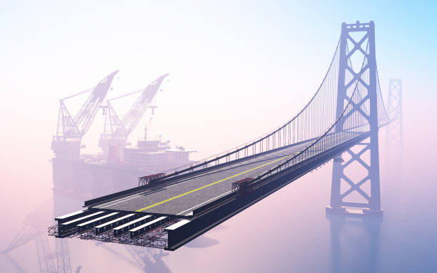istock The construction of the bridge. 1347073174