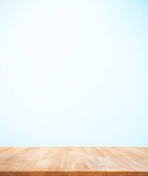 istock Selective focus/Empty of wood table top on abstract color 1347073737