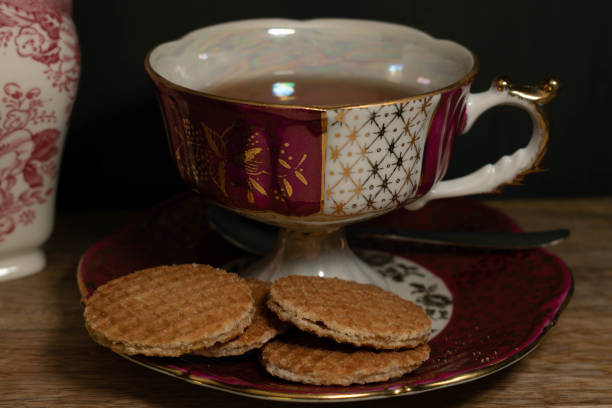 istock cup of tea with mini stroopwafels 1347074888