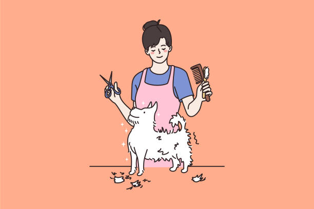 3,149 Dog Hair Cut Illustrations & Clip Art - iStock | Dog grooming, Dog  haircut, Dog brush