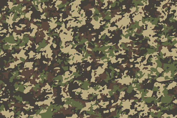 ilustrações de stock, clip art, desenhos animados e ícones de camouflage pattern background. vector illustration eps 10 - army