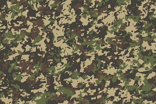 Camouflage Pattern Background Vector Illustration Eps 10 Stock Illustration  - Download Image Now - iStock