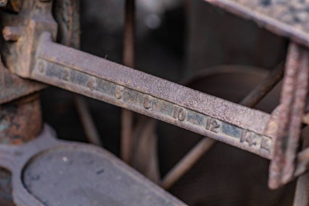 A set of old rusty weighing scales
