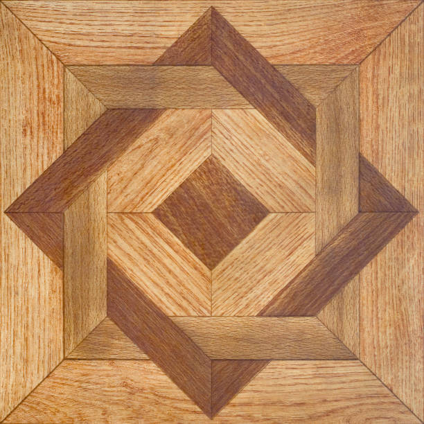 pavimenti in parquet - inlaid foto e immagini stock