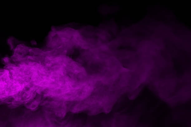 istock floating purple steam smoke 1347079946