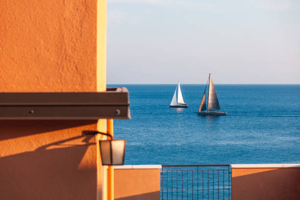 Promenade with views out to the Mediterranean at the Corniche Ain Mreisse in Beirut, Lebanon