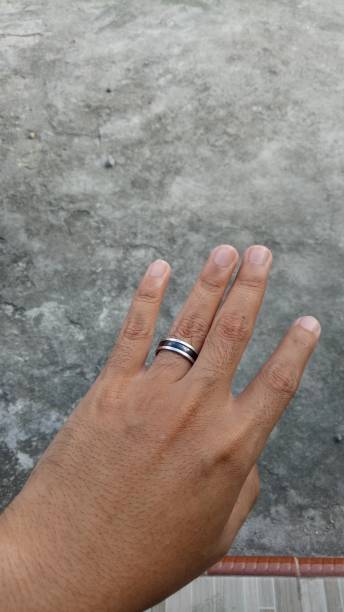 istock Young bride wearing beautiful engagement ring, closeup 1347082729