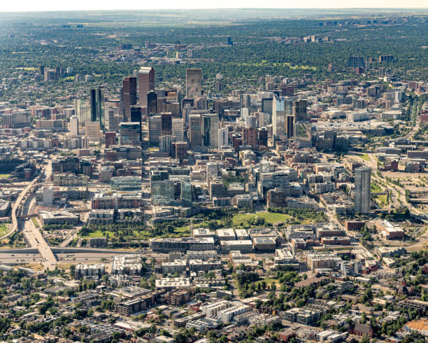 istock Denver skyline as seen from an airplane 1347084280