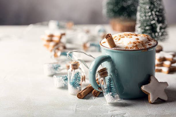 istock Aromatic cocoa drink with cinnamon and chocolate 1347086100