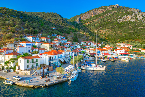 Agia Kiriaki is a traditional fishing village and harbor of Trikeri, Magnesia, Pelion, Greece.