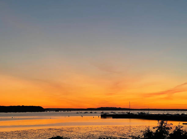 istock Red sky at night, Poole Harbour, Poole, Dorset, England. 1347086872