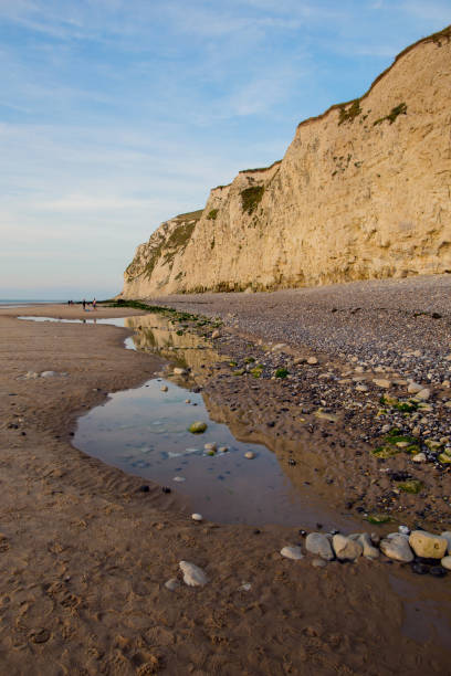 istock Cliffs on a beach in Cap Blanc Nez, France 1347087410