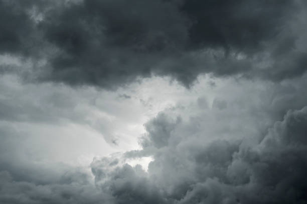 istock Sky covered in dark clouds forecasting a bad weather 1347087616