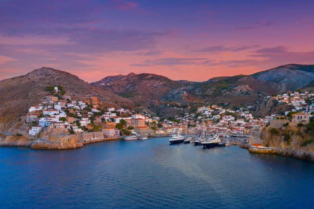 istock View of the amazing Hydra island, Greece. 1347089999