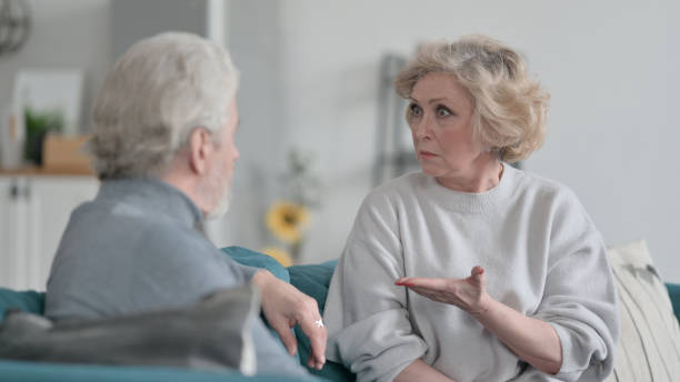 istock Old Couple Arguing at Home 1347091448