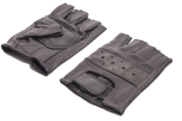 istock Drivers male leather gloves isolated on a white 1347093660