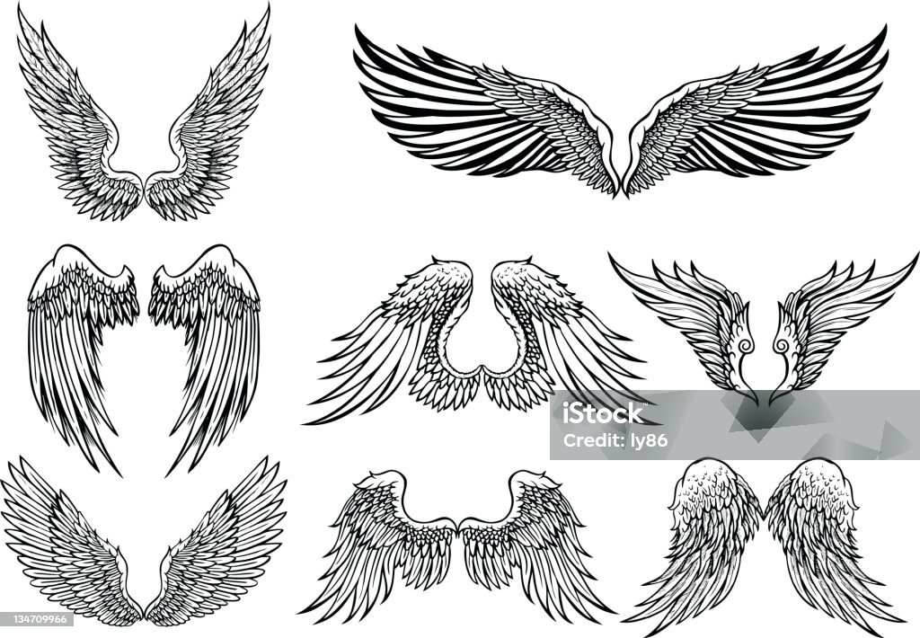 Крылья - Векторная графика Ангел роялти-фри