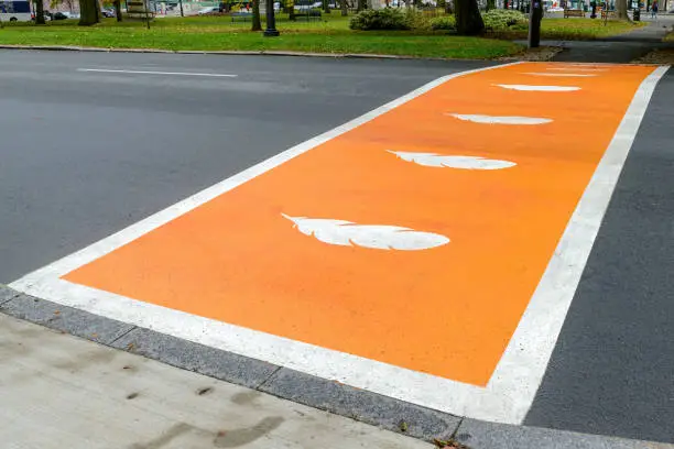 Photo of Orange Crosswalk For Truth And Reconciliation