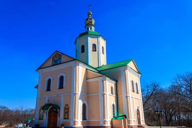 istock Holy Trinity Motroninsky convent in Kholodny Yar, Ukraine 1347103134