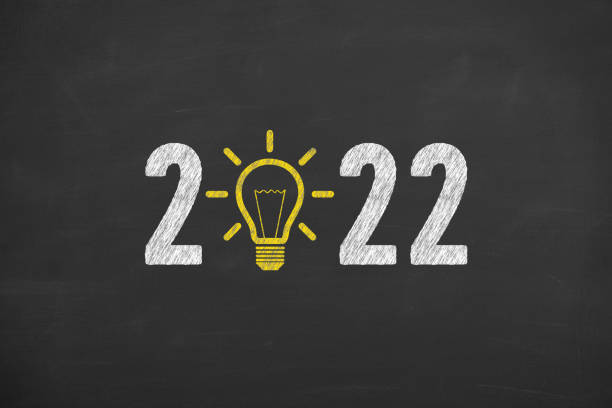 istock Drawing New Year 2022 Idea Concepts on Blackboard Background 1347107255