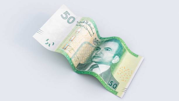istock 3d render of moroccan 50 Dirhams Banknotes. morocco money 50dh 1347107976
