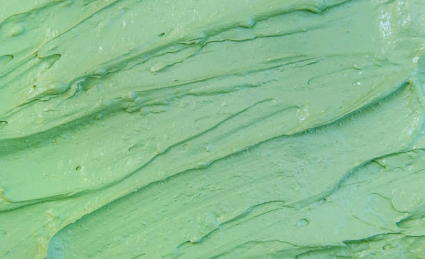 istock Cosmetic texture clay mask for face and body. Selective focus. 1347109656