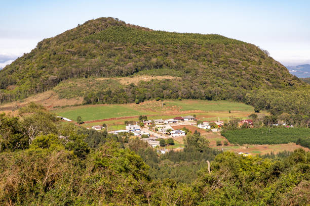 istock Village and Forest on mountains 1347113880