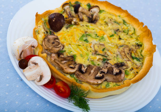 istock Quiche tart with mushrooms 1347115282