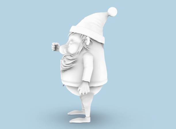 istock santa claus for painting on the background 3-rendering 1347119073