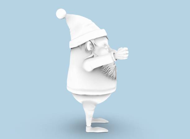 istock santa claus for painting on the background 3-rendering 1347119106